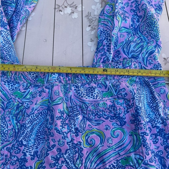 Lilly Pulitzer Blue and Purple Ankle-Length Cropped Pants - Picture 6 of 8